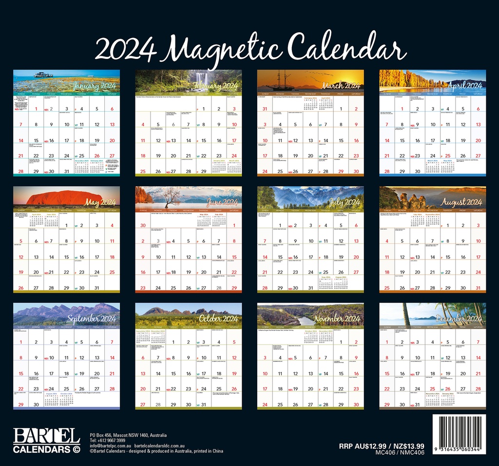 Scenic Beauty 2024 Calendar Ryft